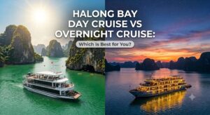 Halong Bay day cruise vs overnight cruise comparison on Hercules Grand Cruise