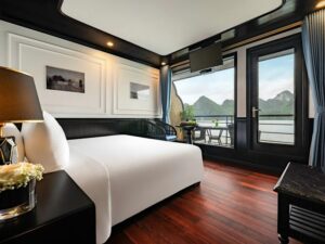3-Day Lan Ha Bay 5-Star Luxury Cruise sailing through limestone karsts